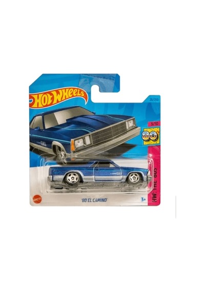 Masinuta Metalica Hot Wheels, '80 El Camino, Albastru, 1:64 Çok Renkli