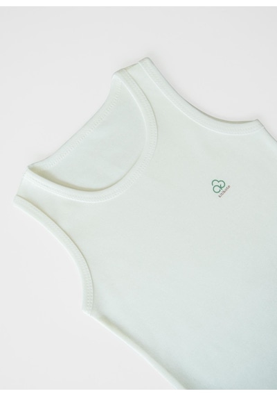 Kitikate Organik New Basic Uzayan Atlet Body Bebek Boy Ekru Ekru