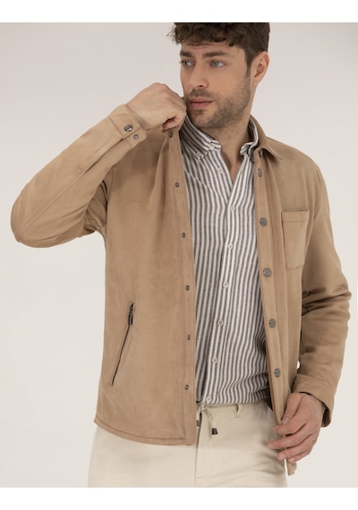Pierre Cardin Erkek Bej Deri Mont-kaban 50273469-591 Bej