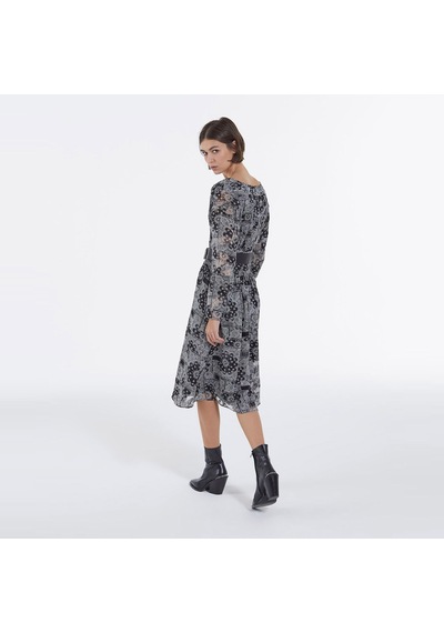 The Kooples Desenli Kadın Siyah Elbise