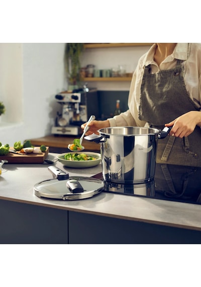 Fissler Vitaquick Elemental 6 Litre Düdüklü Tencere Siyah