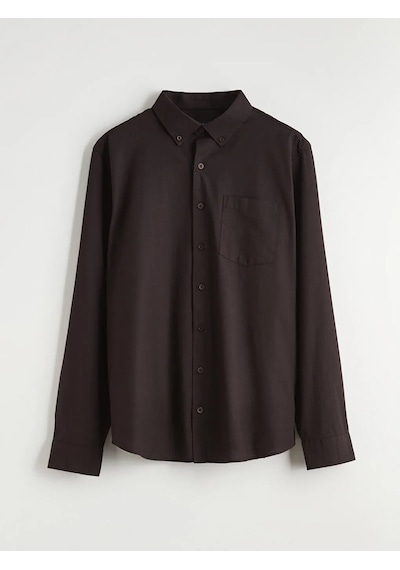 Lc Waikiki Kahverengi Regular Fit Poplin Erkek Gömlek