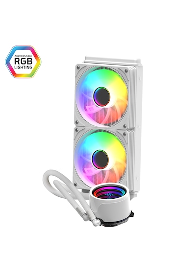 Gametech Hydra 240mm Beyaz Dereceli Argb Sıvı Soğutma Sistemi