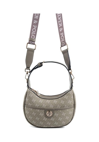 Silver Polo Sp1194 Kadın Omuz Çantası Monogram Y.yeşil-y.yeşil