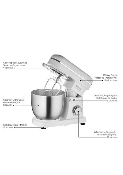 Lorenzo 1039 Master Plus Stand Mikser Şef