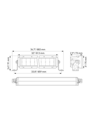 Hella Off-road Led Lamba 12v-24v 813mm 1gj358197-411