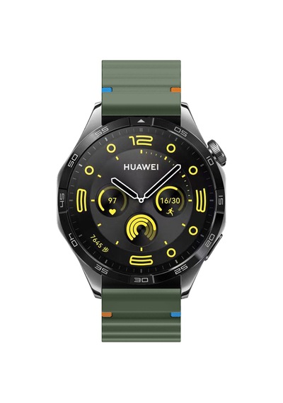 Huawei Watch Gt5 Pro 46mm İle Uyumlu Dalga Desenli Tokalı Yumusaş Soft Silikon Kordon