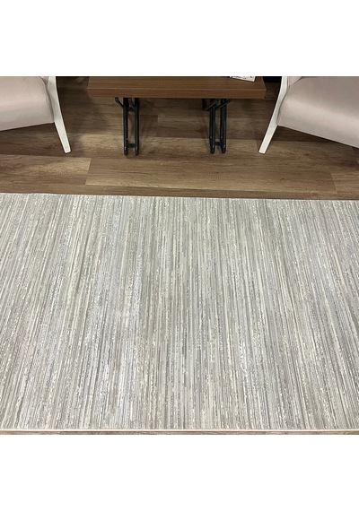Hoom Rugs Nova 1123 Gri Mikrofiber Modern Dokuma Halı Gri