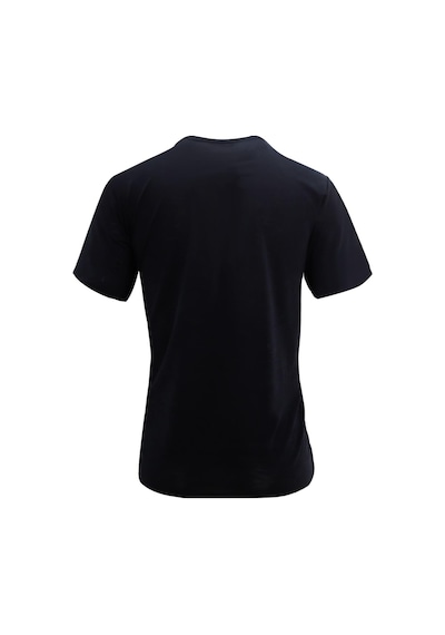 Uki Siyah Modal Bisiklet Yaka T-shirt