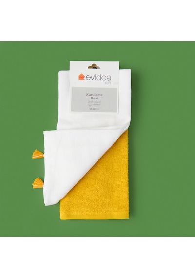 Soft Flo 2'li Mutfak Havlusu - Renkli - 40x60 Cm Çok Renkli