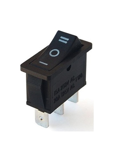 Switch - "115" - Dar On/Off/On Anahtar - Işıksız - 3 Pin