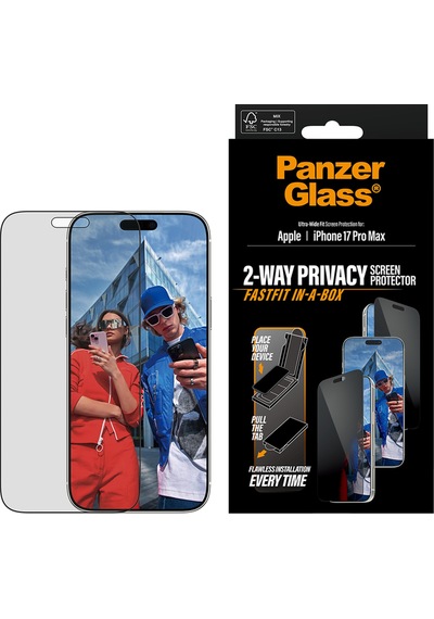 Privacy Apple Uyumlu iPhone 17 Pro Max Ultra-wide Fit Çerçeveli Gizli/hayalet Ekran Koruyucu - Fastfit Aparatlı