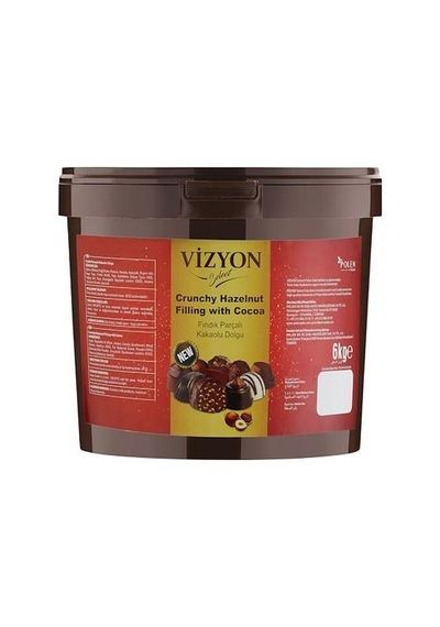 Vizyon Select Fındık Parçalı Kakaolu Dolgu 6 Kg.