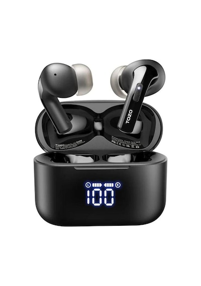 Tozo T20 Led Dijital Ekranlı Kablosuz Bluetooth Kulaklık Siyah