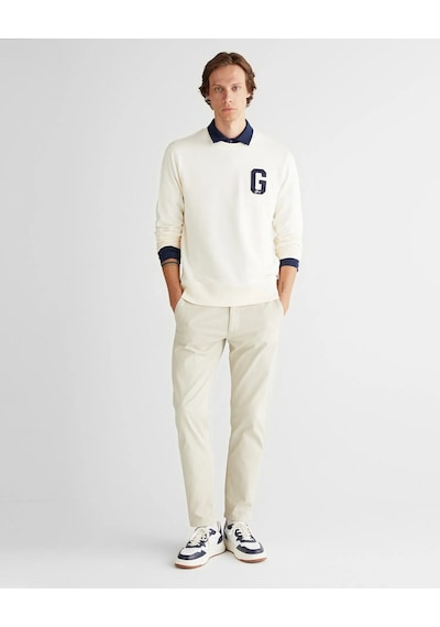 Gant 2067062 Erkek Sweatshirt Krem