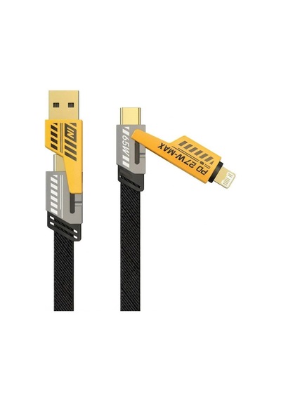 4in1 65w Hızlı Şarj Kablosu Type-c To Usb-a + Type-c To Lightning, 27w Pd Destekli Çoklu Şarj Kablo 4in1 65w Hızlı Şarj Kablosu Type-c To Usb-a + Type-c To Lightning, 27w Pd Destekli Çoklu Şarj Kablo