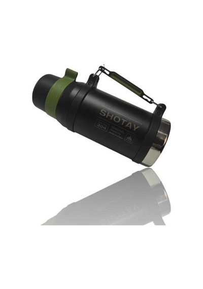 Shotay Çelik Termos Camper Large 1600ml Siyah