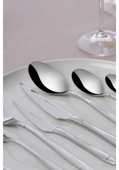 Karaca  Elegance Holey Platin 12 Kişilik 84 Parça Çatal Kaşık Bıçak Takımı