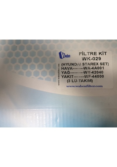Hyundai Starex Filtre Seti 3Lü (Waben)