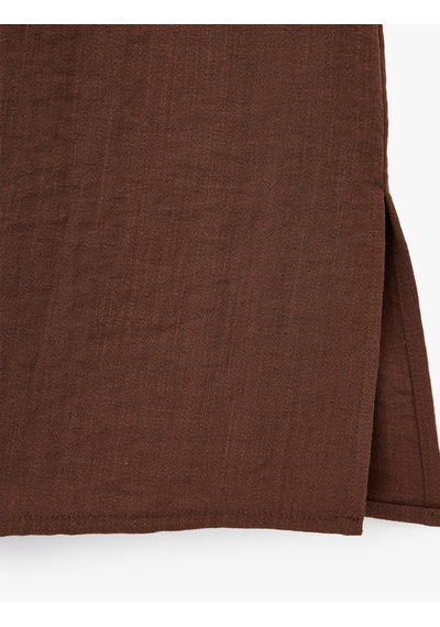 Koton Viskon Rayon Kumaş Kolsuz Büzgülü Halter Yaka Bluz Kahverengi 6sak60292pw Kahve Koton Viskon Rayon Kumaş Kolsuz Büzgülü Halter Yaka Bluz Kahverengi 6sak60292pw Kahve