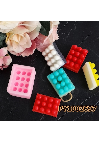 Pk1002697 - Silikon Kalıp Sabun Kalıbı Dikdörtgen Sabun Kalıbı