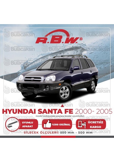 Hyundai Santa Fe Muz Silecek Takımı (2000-2005) RBW