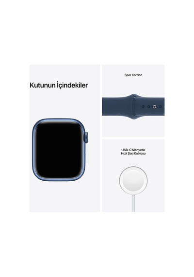 Watch 7 Series Uyumlu Uyumlu 44mm Akıllı Saat 2023 Yeni Seri Lacivert