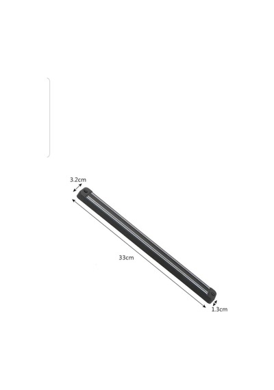 Mıknatıslı Paslanmaz Duvar Bıçak Askısı Standı 33 Cm Aparat Metal Gri Diğer