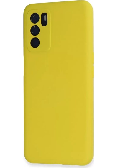 Newface Oppo A16 Kılıf Nano İçi Kadife Silikon - Sarı Renk: Sarı