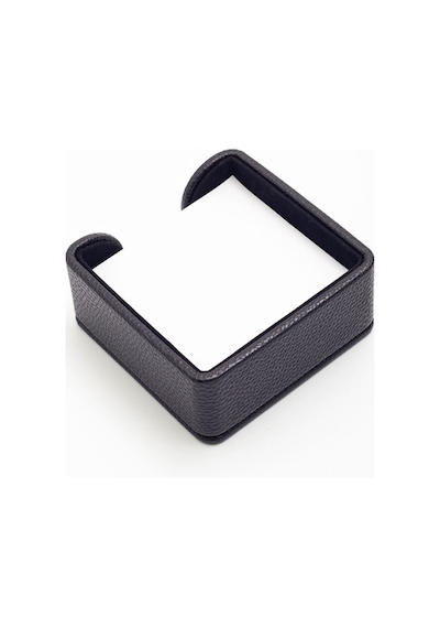 Turgut Office Felix Deri Notluk Siyah 10x10cm