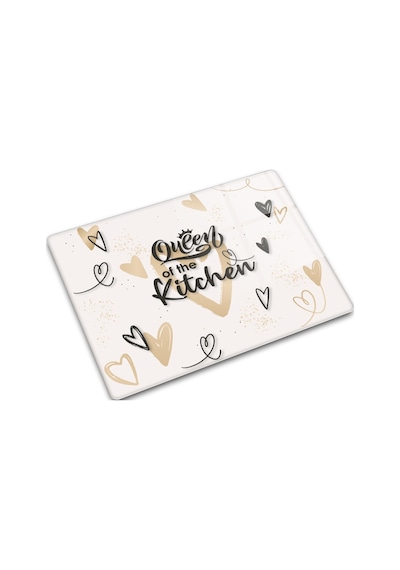 Cam Kesme Tahtası|Queen Of The Kitchen Love|30cm x 40cm