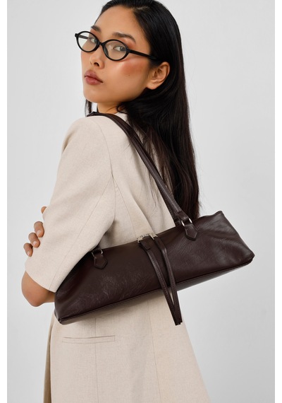 Shule Bags Core Basic Baget Çanta Kahve