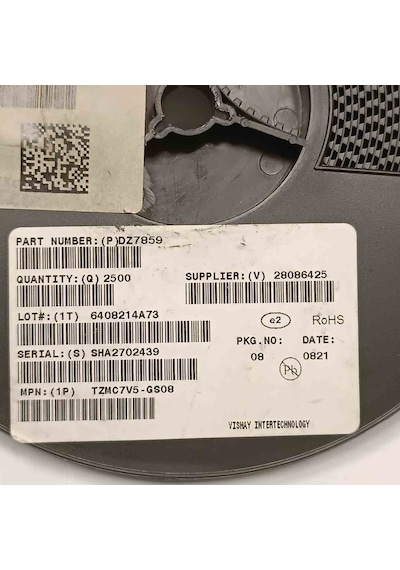 Tzmc7v5gs08 7.5v 0.5w Vıshay Zener Diyot 250 Adet 78507479