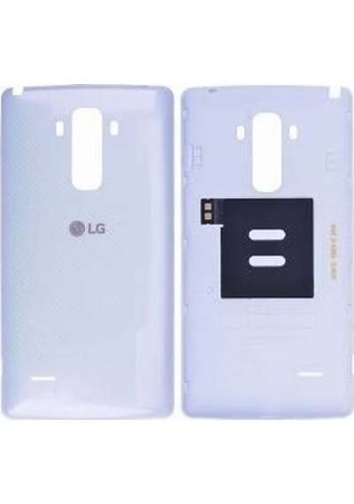 LG Uyumlu G4 Stylus Arka Batarya Pil Kapağı-Gümüş