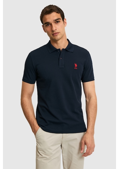 U.s. Polo Assn. Erkek Koyu Lacivert Tişört Basic 50322304-vr100