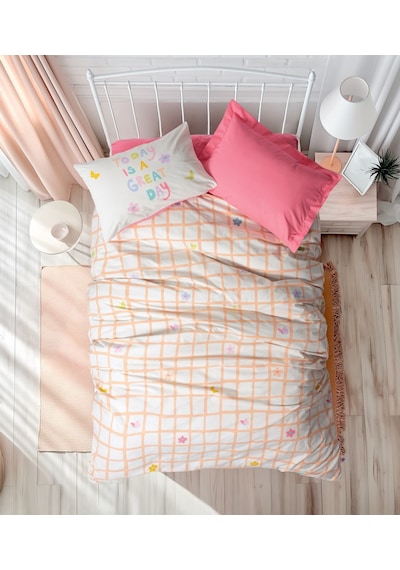 Cotton Box Genç Odası Tek Kişilik Nevresim Takımı Jours Pembe