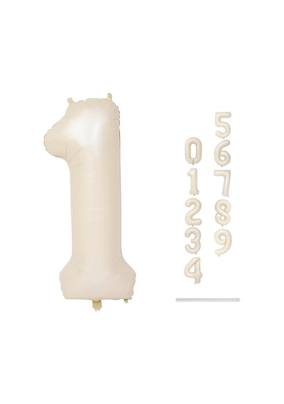 1 Rakam Krem Folyo Balon 34 İnç 76-82 Cm