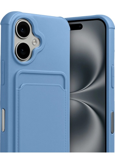 Apple, Uyumlu iPhone 17 Kelvin Kartvizitli Silikon Mavi
