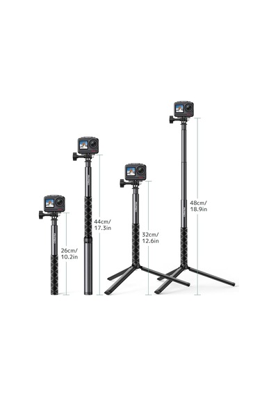 49.2/120cm Selfie Stick Tripod Uzatılabilir Eylem Kamera Dağı Diğer