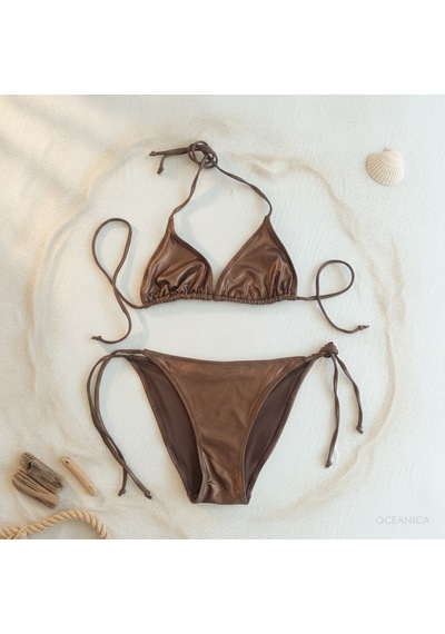 Bonbon Kadın Plaj Giyim Kahve Bikini Takım Bb2597 Çok Renkli