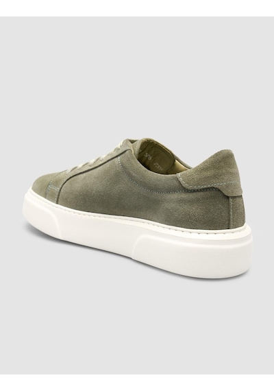 Monamae %100 Hakiki Deri Yeşil Kadın Sneaker YESIL