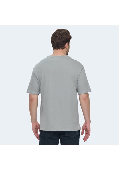 Slazenger VELLAMO Erkek Oversıze Gri Tişört