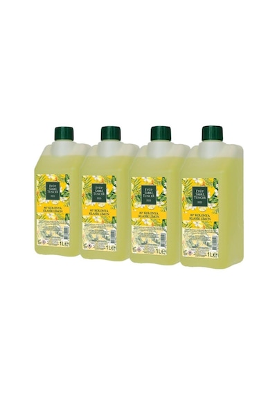 Eyüp Sabri Tuncer Klasik Limon Kolonyası Yedek Şişe 1 Litre X 4 Adet 7695627862015
