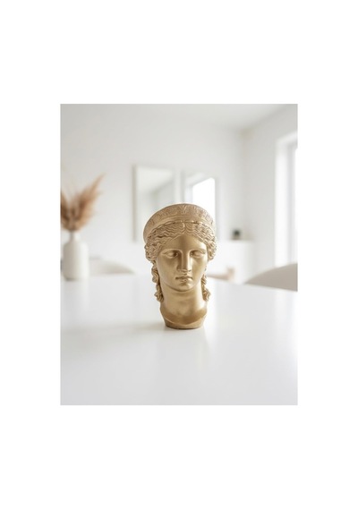 Ayrex Zeroxo Antik Yunan Heykeli Gold Dekoratif Mini Obje, Figür / Mitolojik Sanat Dokunuşlu Masaüstü Dekor Diğer