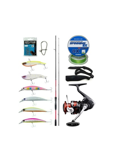 Yek Outdoor Spin Olta Seti Shimano Sienna Spinning Eva 2,41m 10-35g Spin Kamışı&shimano Sienna 4000 Fg Spin Makinesi