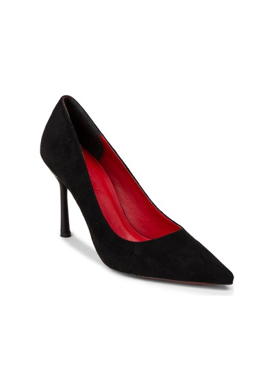 Deery Kadın Siyah Süet Stiletto Topuklu Ayakkabı - P4539zsyhm03 siyah