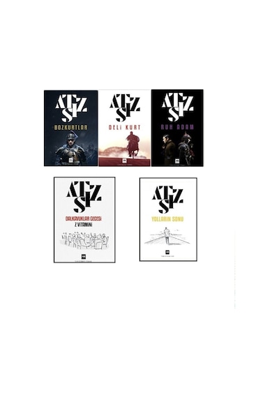 Bozkurtlar - Deli Kurt - Ruh Adam - Yolların Sonu - Dalkavuklar Gecesi 5 Kitap Set - Nihal Atsız