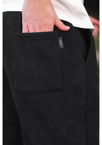 Madmext Siyah Batik Desenli Jogger Eşofman Altı E6582 Siyah