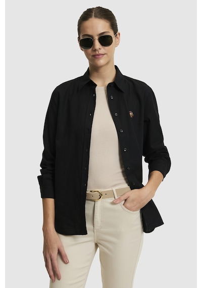U.s. Polo Assn. Kadın Siyah Gömlek Basic 50320204-vr046