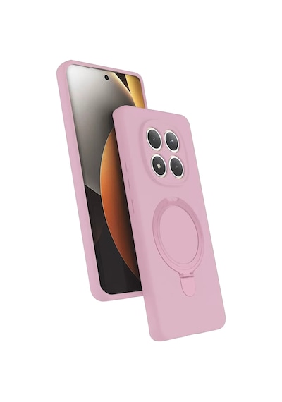 Newface Xiaomi Redmi Note 15 4g Regal Magsafe Standlı Kapak - Açık Pembe